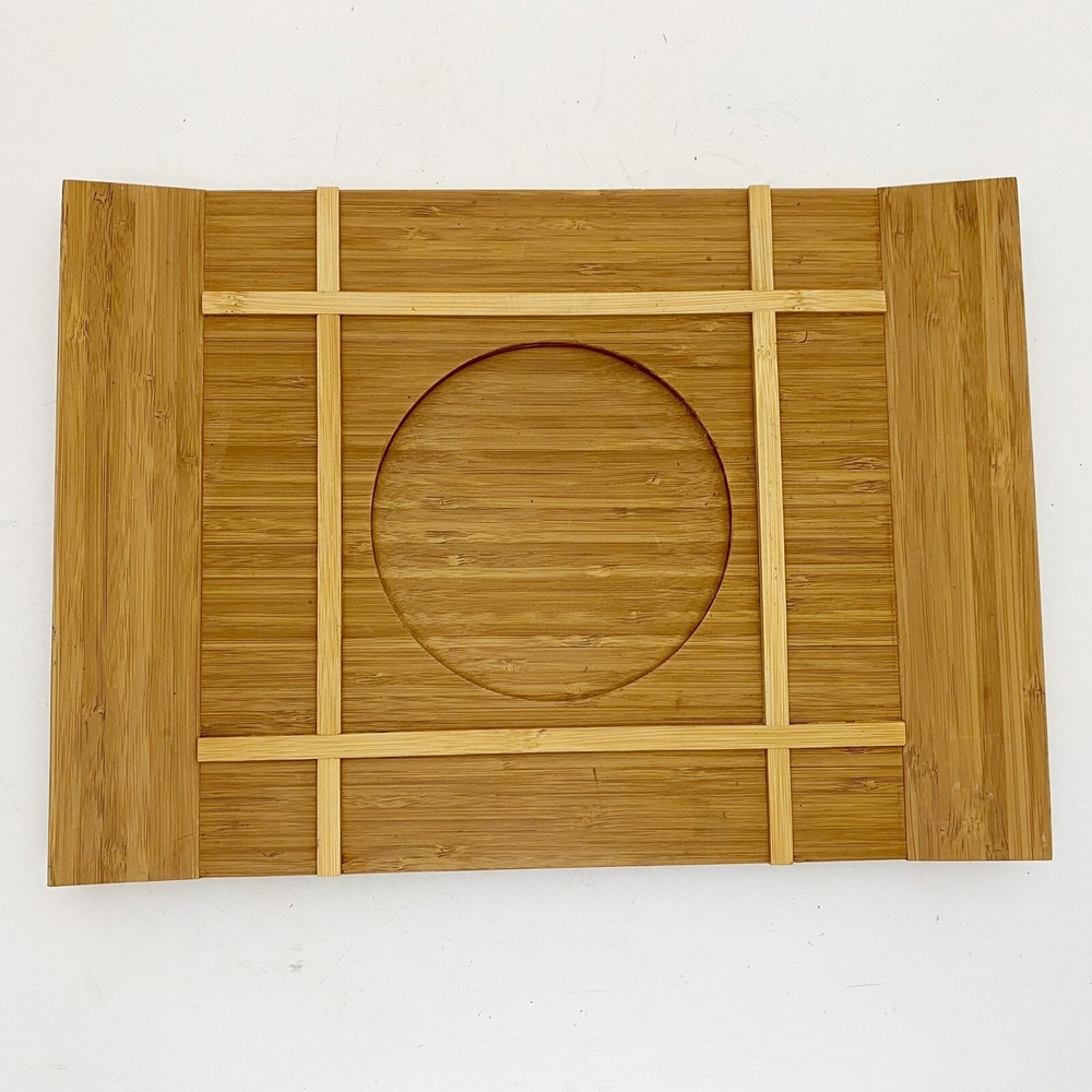 Dansk Cafe Blanc Urban Picnic‎ KLS Bamboo Wood Serving Tray Plate Dish